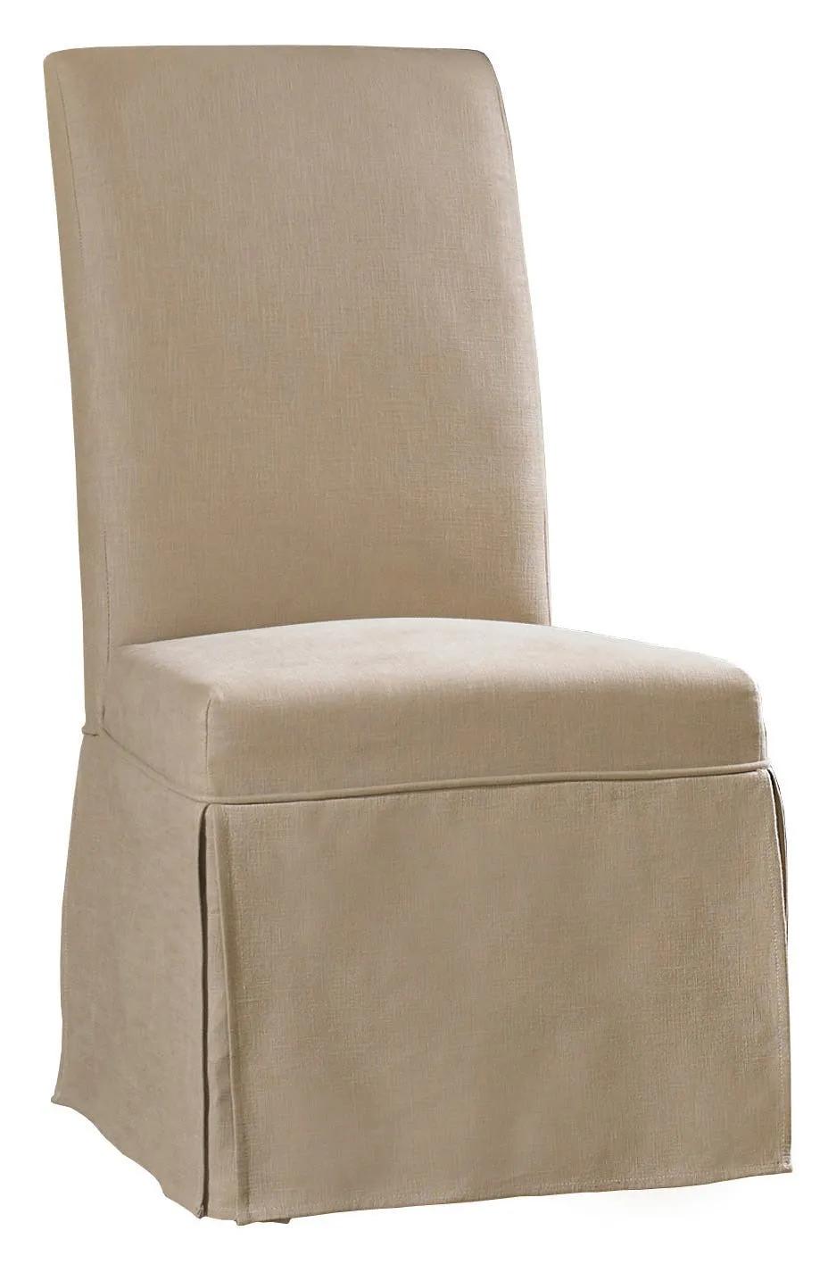 Hooker Furniture Dining Room Clarice Skirted Chair-Hemp