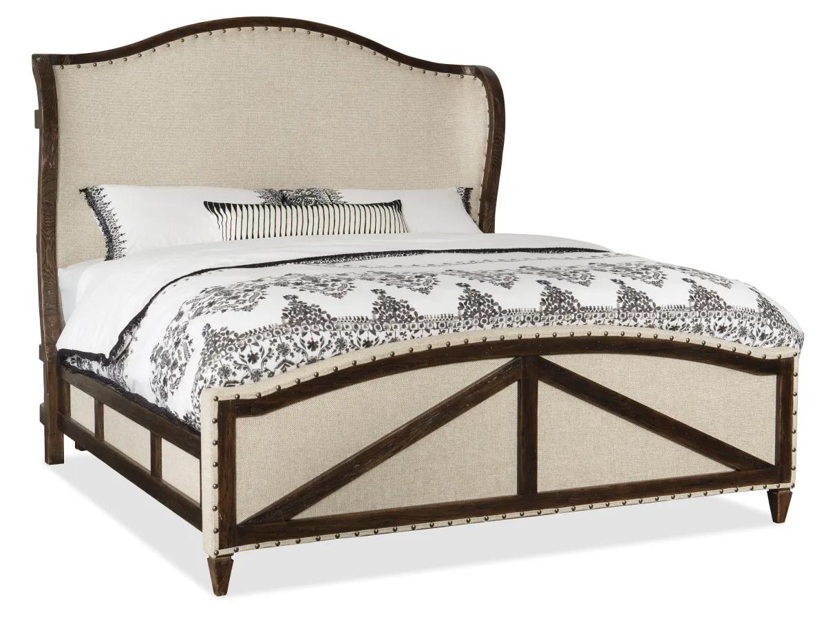 Hooker Furniture Bedroom Roslyn County King Deconstructed Uph Panel Bed