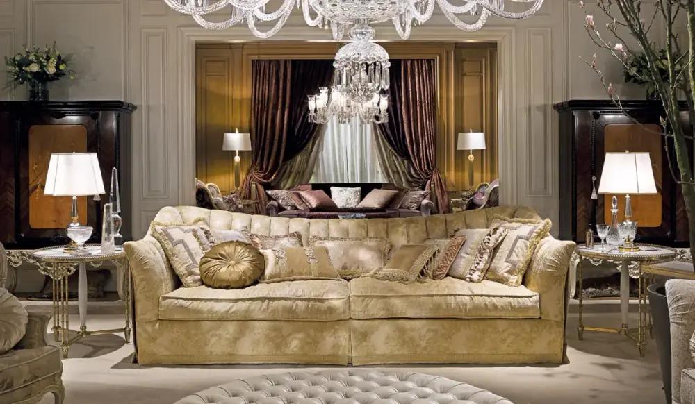 Brass table with crystal top