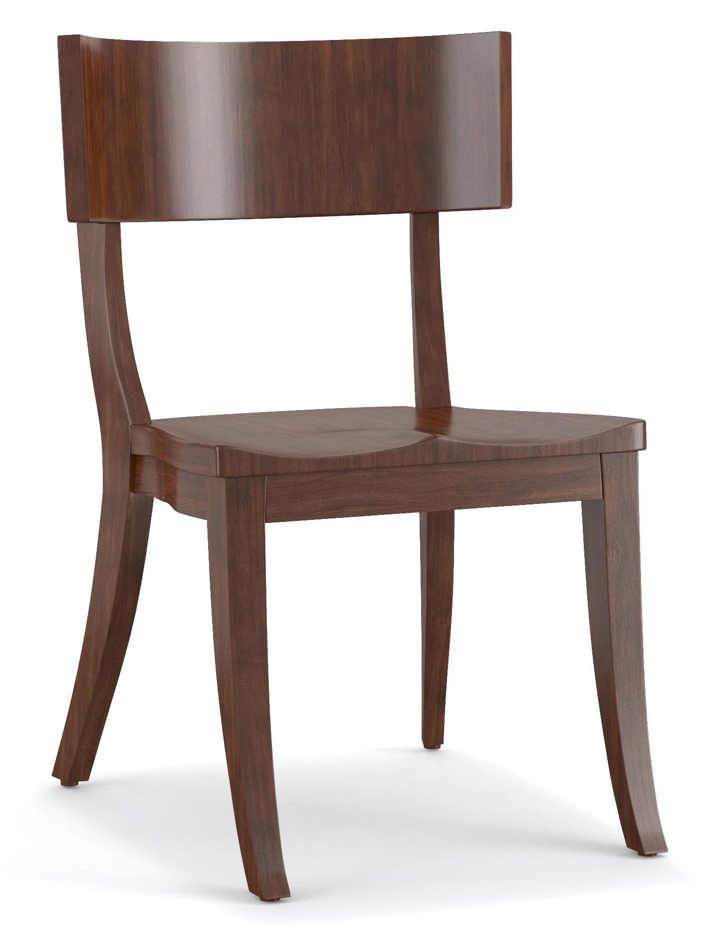 Cynthia Rowley for Hooker Furniture Dining Room Scoop Wood Klismos Chair