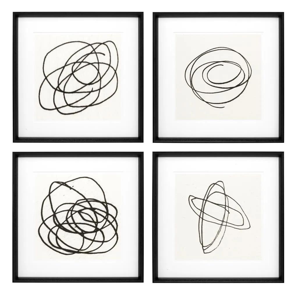 Prints Black & White Collection II set of 4
