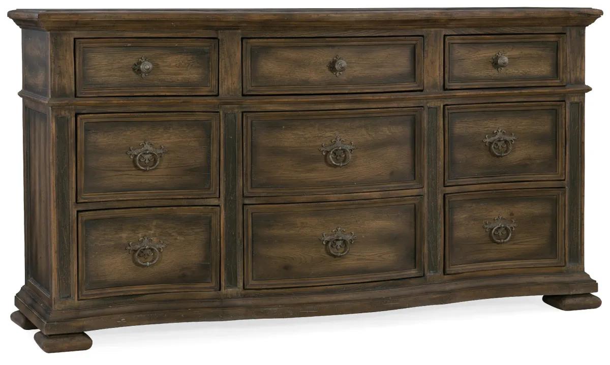 Hooker Furniture Bedroom Williamson Nine-Drawer Dresser