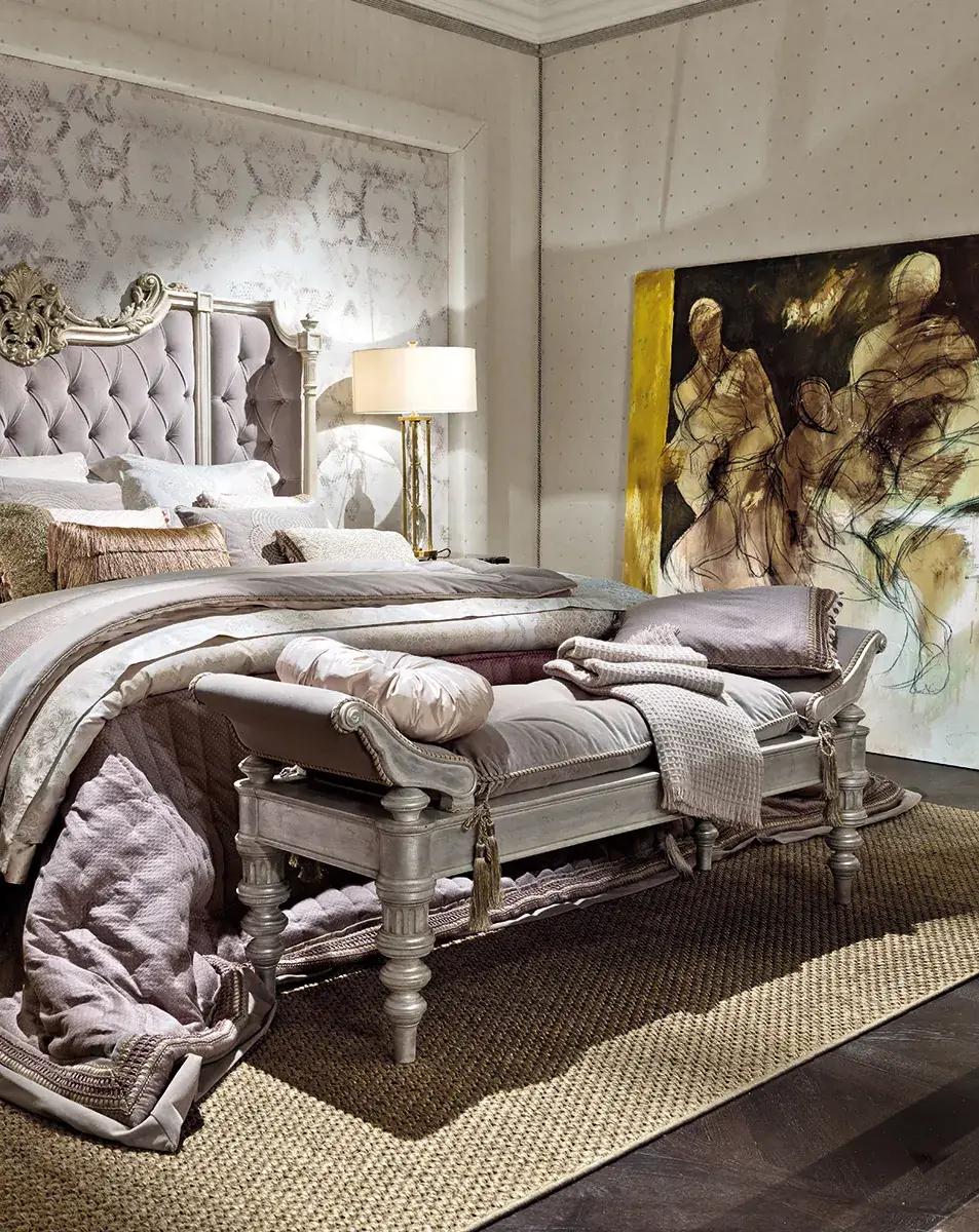 Brass console with crystal top