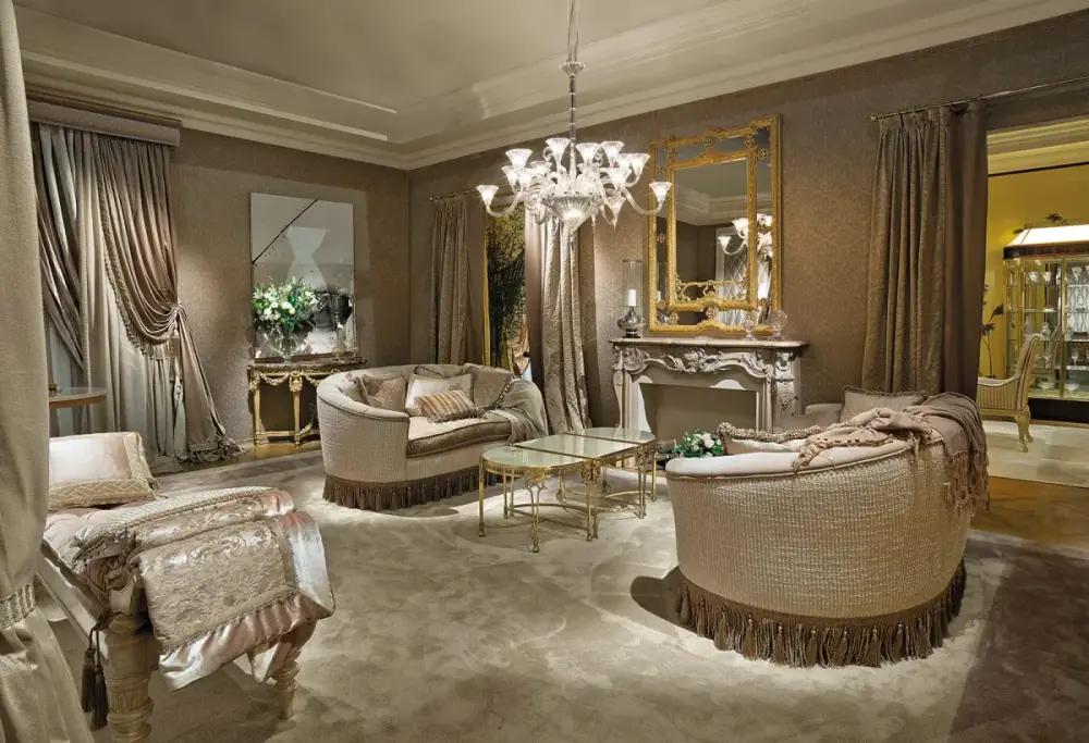 Round side table with marble top