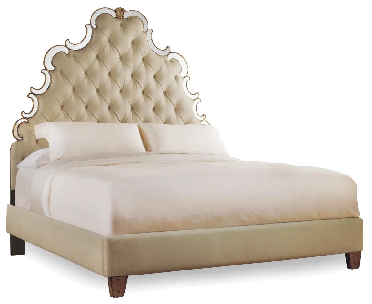 Hooker Furniture Bedroom Sanctuary King Tufted Bed - Bling