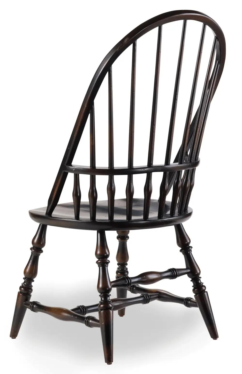 Hooker Furniture Dining Room Sanctuary Windsor Side Chair-Ebony