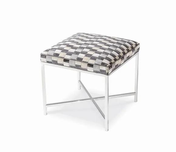 Lowell Ottoman - Nickel