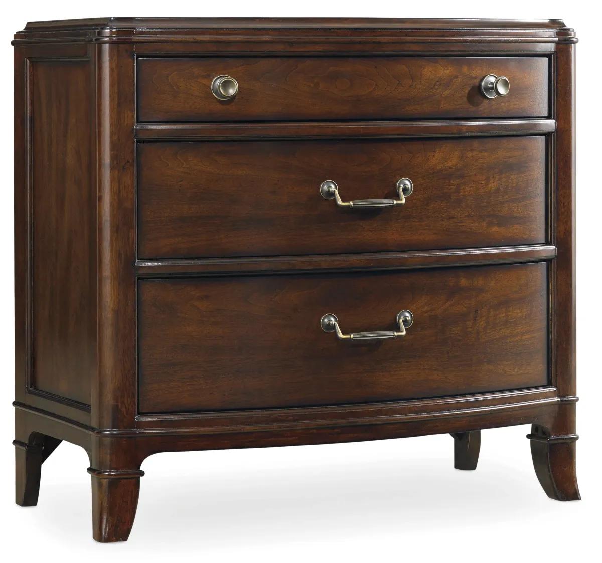 Hooker Furniture Bedroom Palisade Three Drawer Nightstand