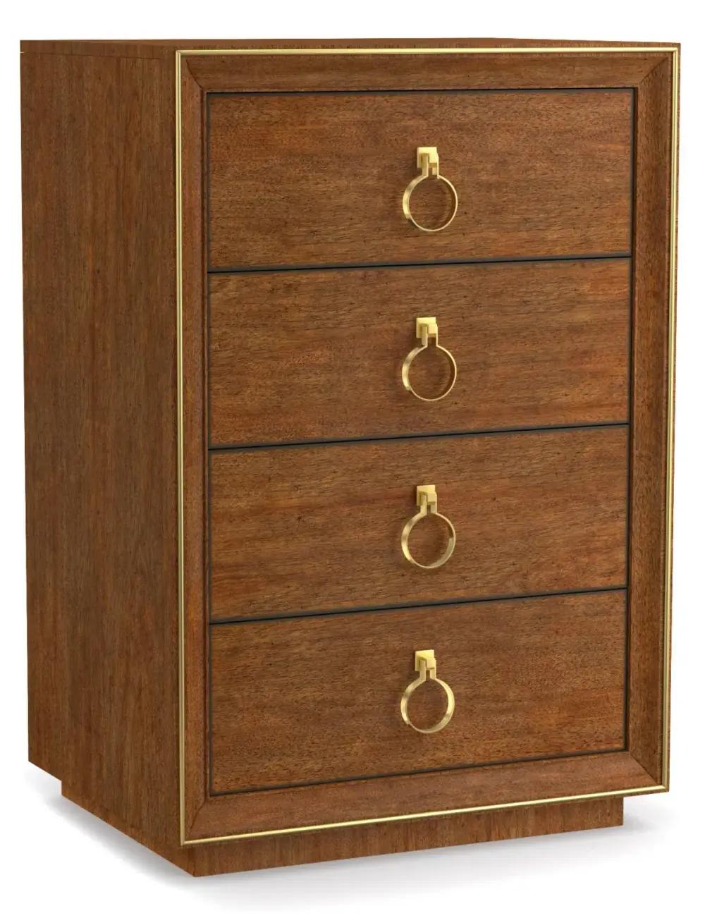Cynthia Rowley for Hooker Furniture Bedroom Roman Four-Drawer Nightstand
