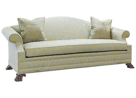 Sofa with Hairy Paw Feet