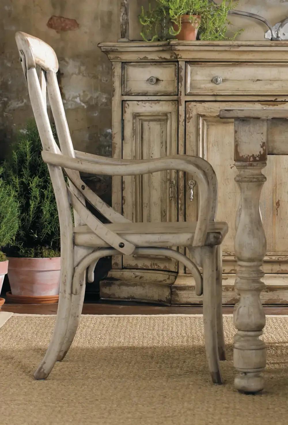 Hooker Furniture Dining Room Wakefield X Back Arm Chair