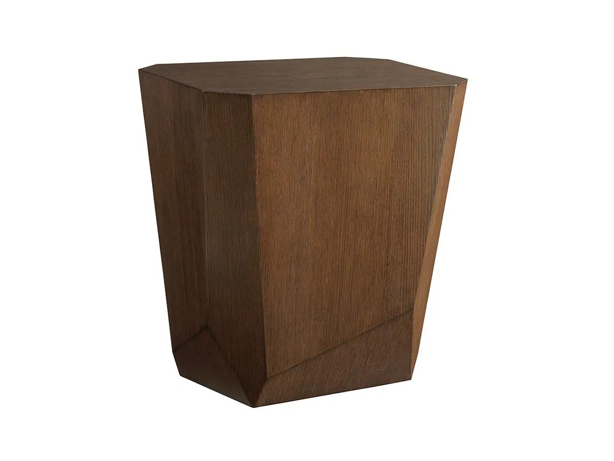 Zavala Tangent Faceted Accent Table