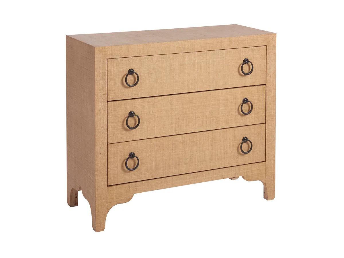 Newport Balboa Island Raffia Hall Chest