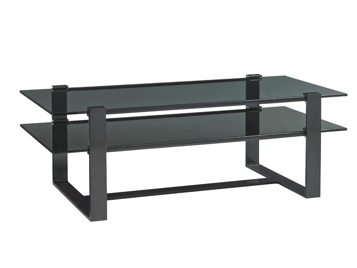 Carrera RHodium Rectangular Cocktail Table