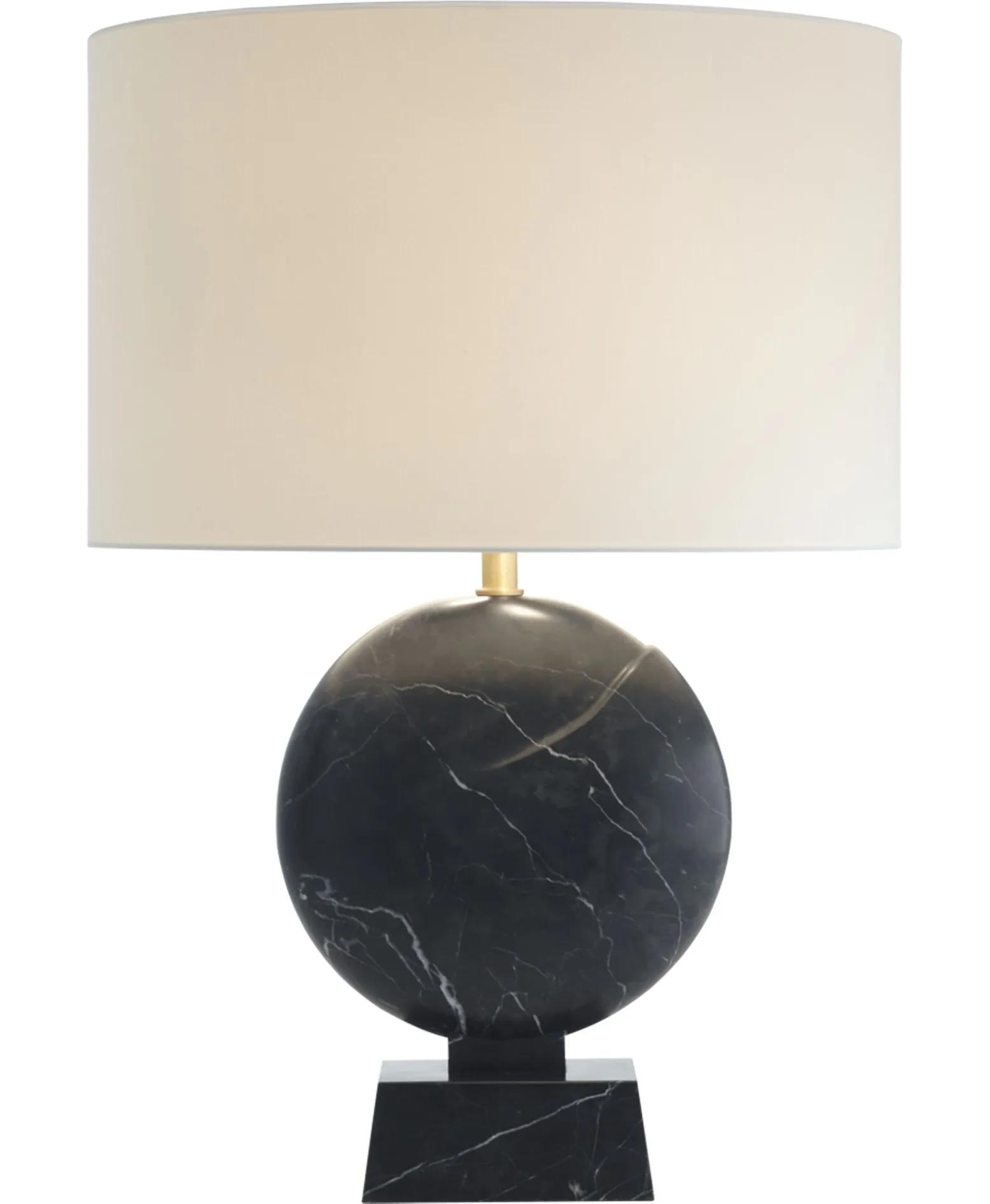 Blanc Sculpte Table Lamp - Round