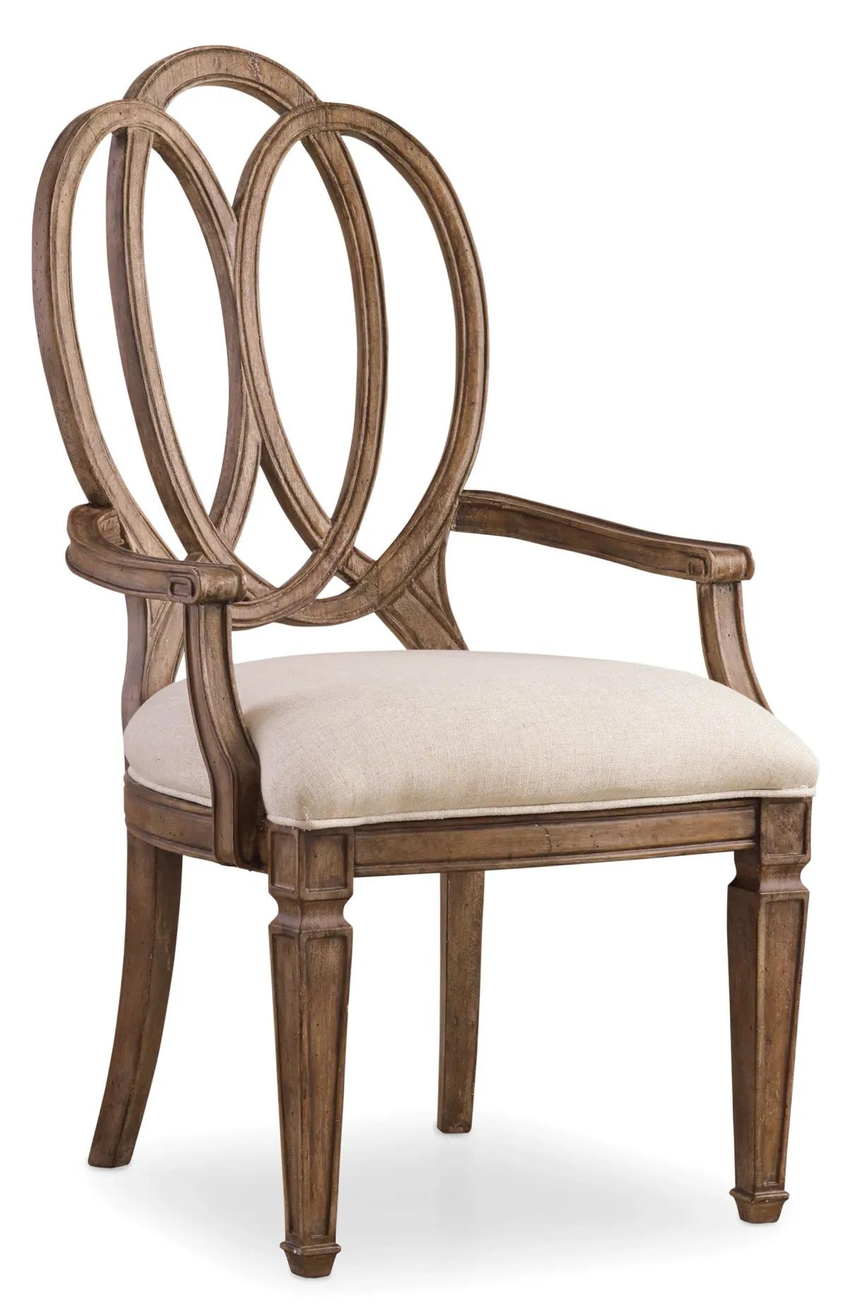 Hooker Furniture Dining Room Solana Wood Back Arm Chair