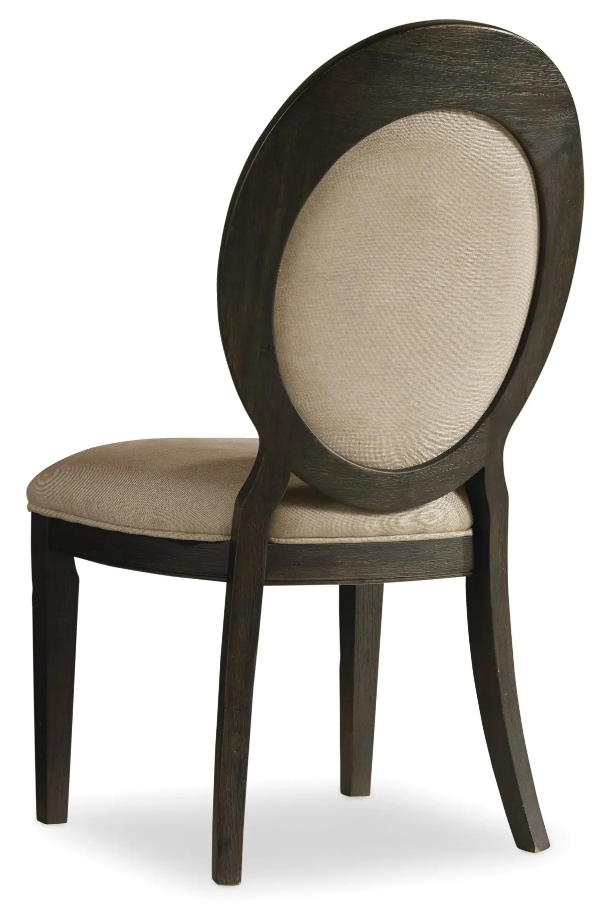 Hooker Furniture Dining Room Corsica Dark Oval Back Side Chair