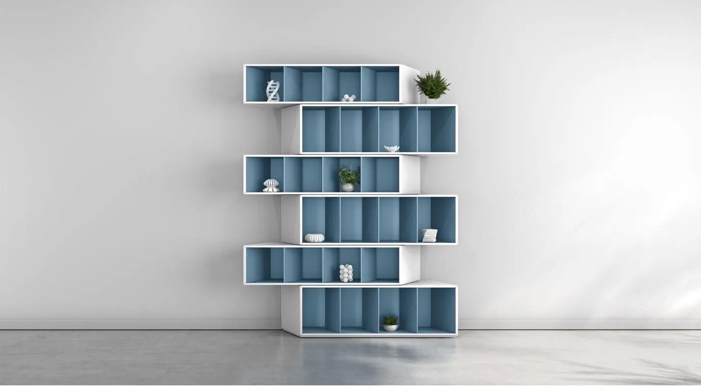 TRINTA Bookcase - Blue Harmony