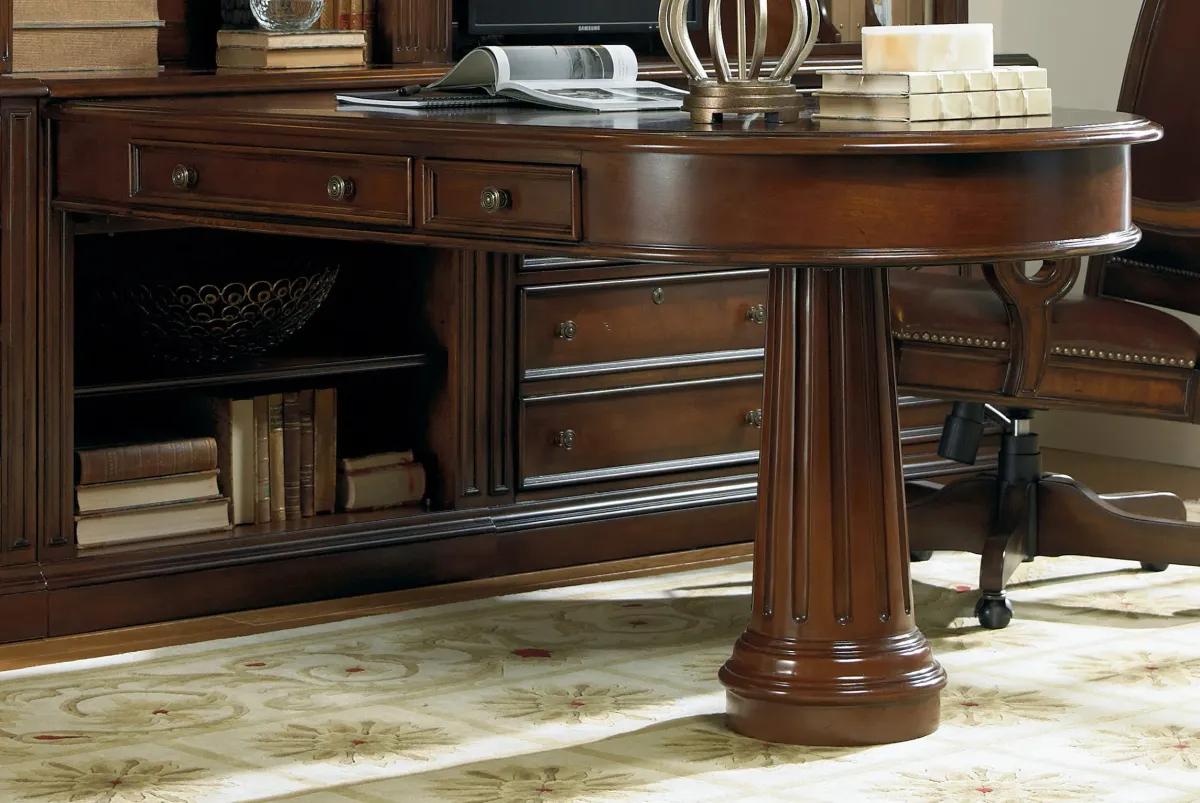 Hooker Furniture Home Office European Renaissance II Peninsula Desk Complete