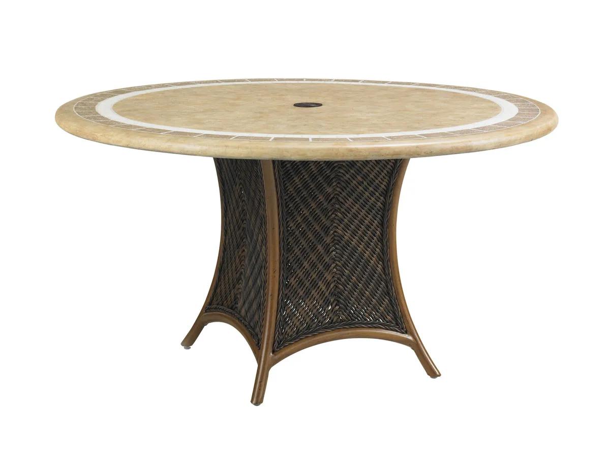 Island Estate Lanai Dining Table W/Weatherstone Top