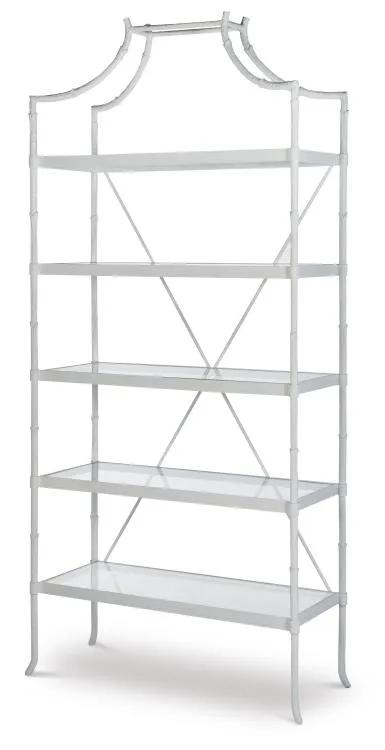 Cloud White Regency Metal Etagere