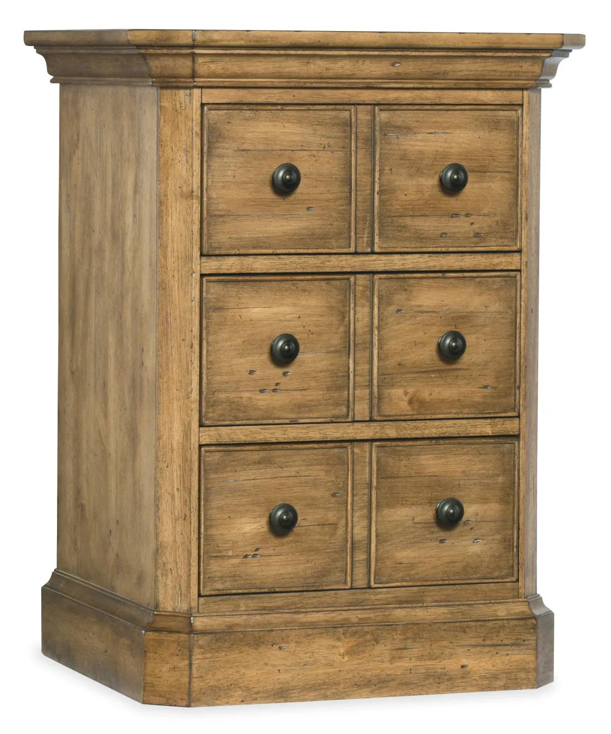 Hooker Furniture Bedroom Archivist Three-Drawer Telephone Table