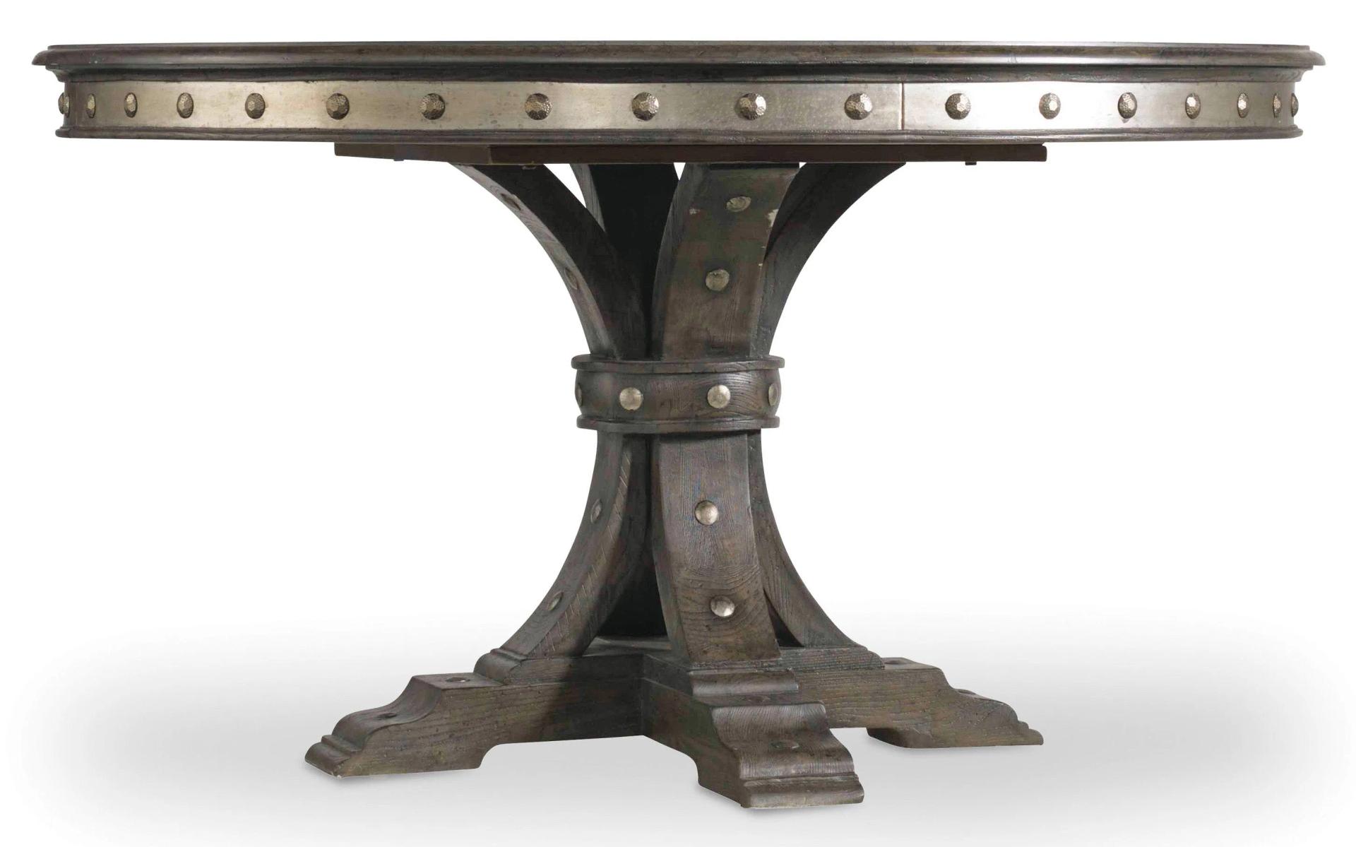 Hooker Furniture Dining Room Vintage West 54in Round Dining Table w/20in leaf