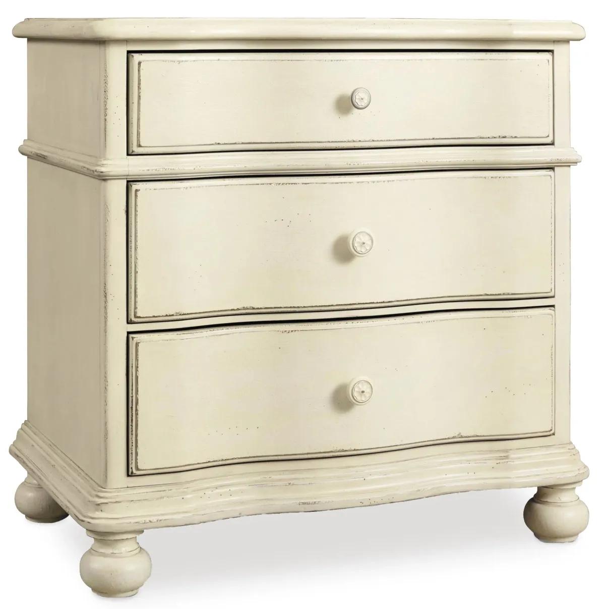 Hooker Furniture Bedroom Sandcastle Three-Drawer Nightstand