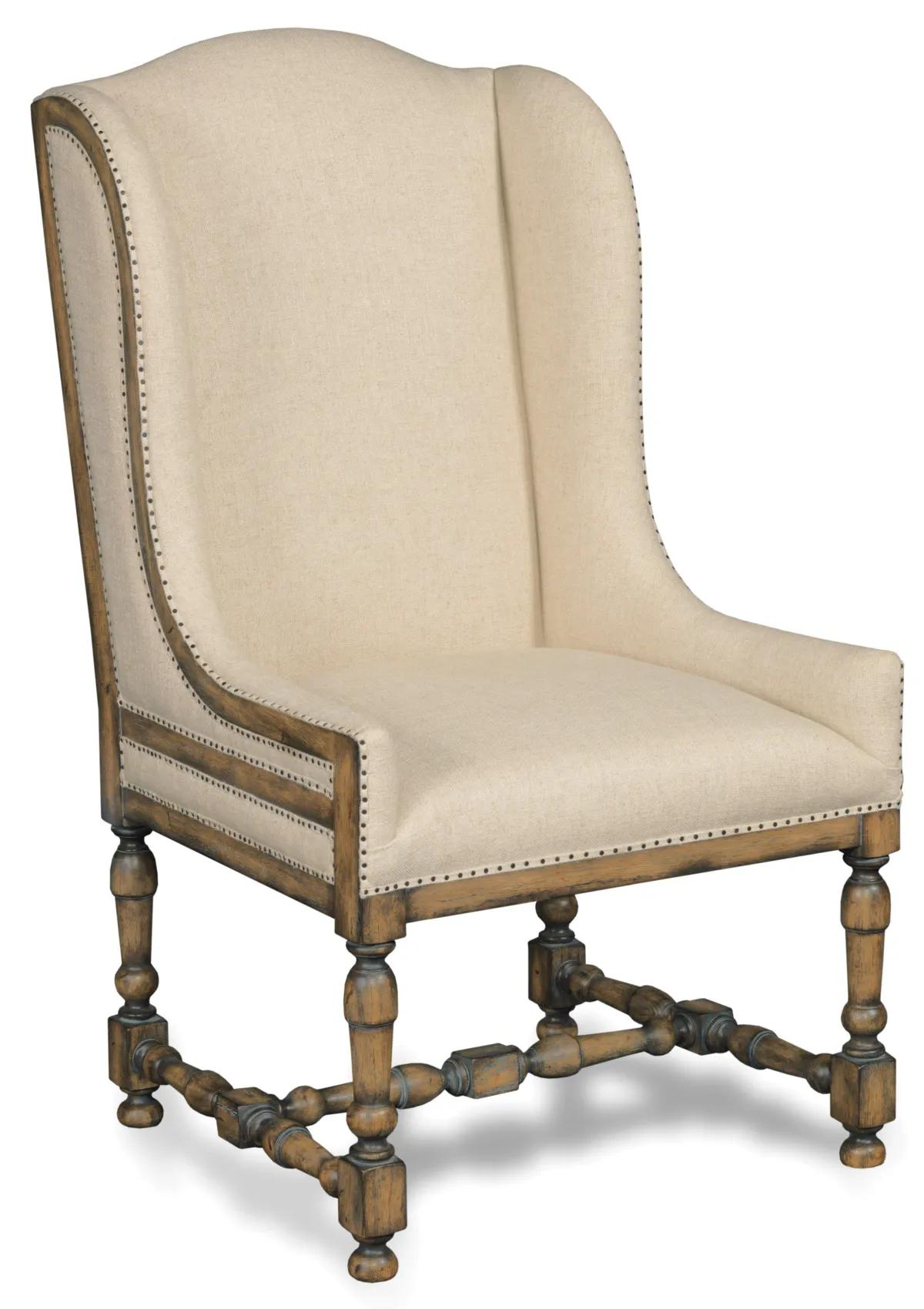 Hooker Furniture Dining Room Davalle Chateau Linen Arm Dining Chair