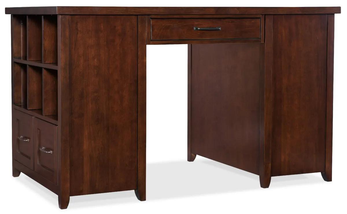Hooker Furniture Home Office Wendover Utility Desk (Two Bookcase Pedestals)