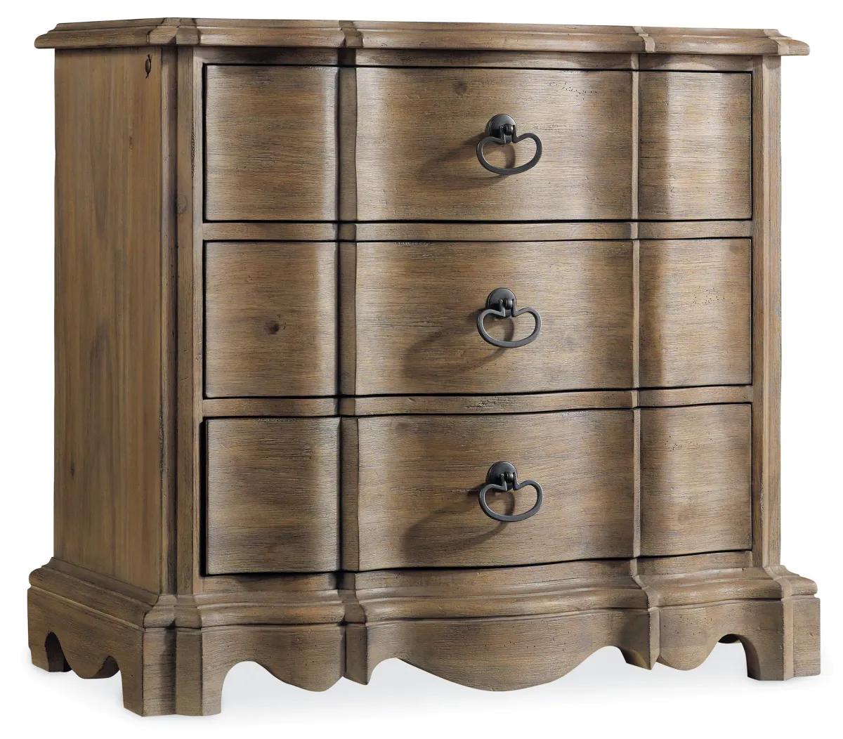 Hooker Furniture Bedroom Corsica Three Drawer Nightstand