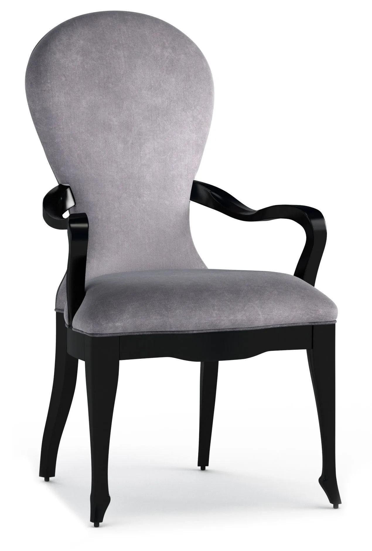 Cynthia Rowley for Hooker Furniture Dining Room En Pointe Upholstered Arm Chair
