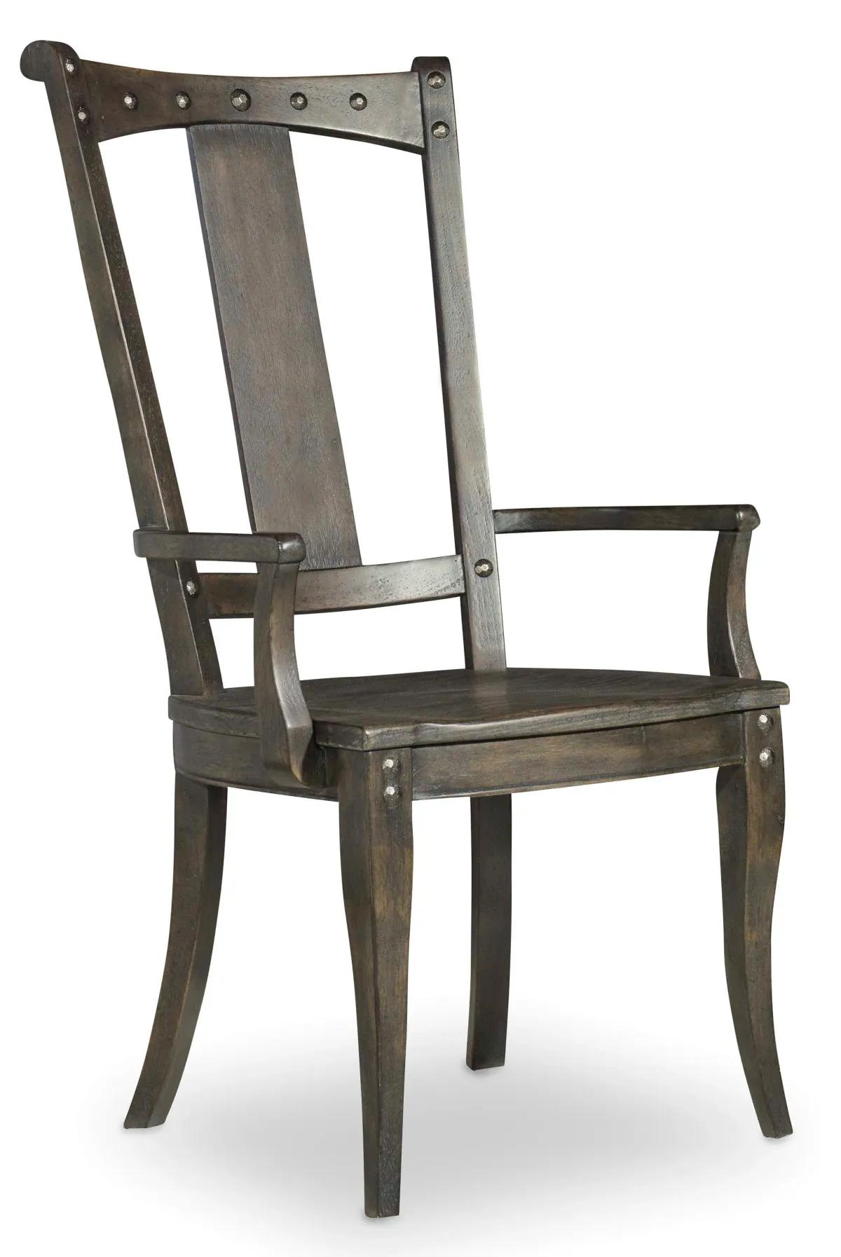 Hooker Furniture Dining Room Vintage West Splatback Arm Chair