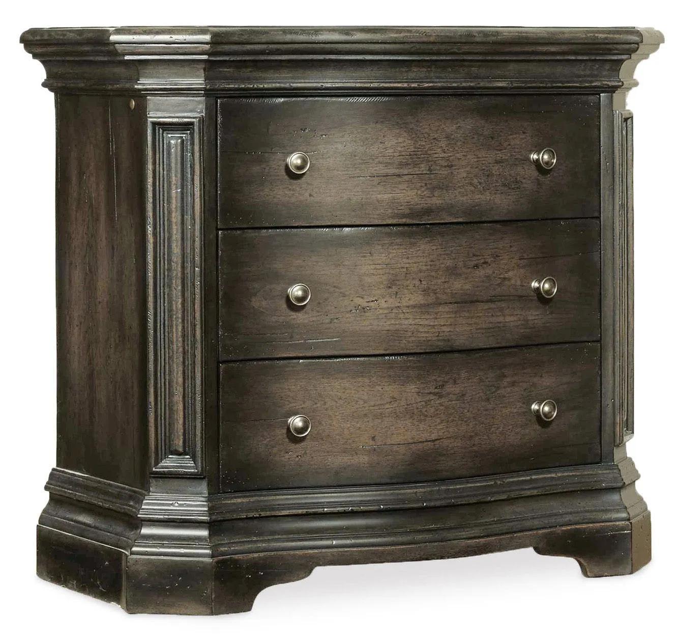 Hooker Furniture Bedroom Auberose Three-Drawer Nightstand
