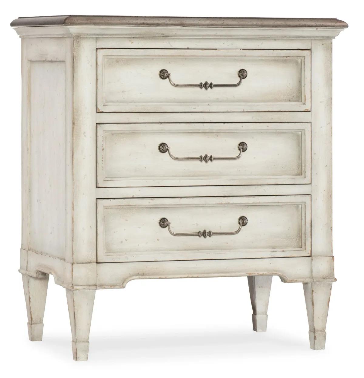 Hooker Furniture Bedroom Arabella Three-Drawer Nightstand