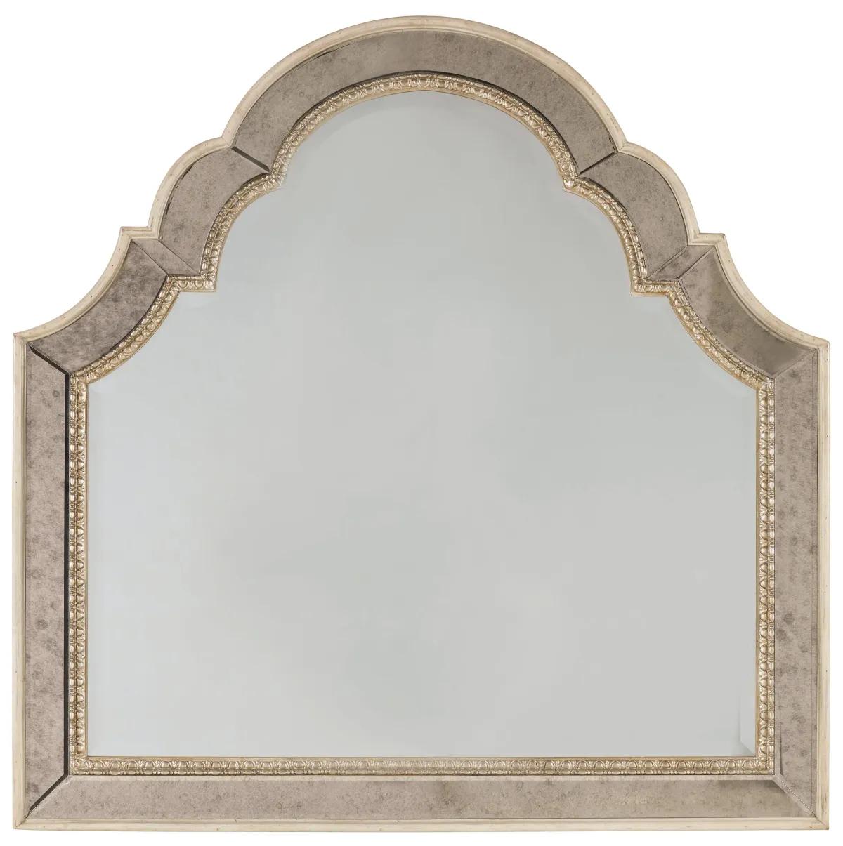 Hooker Furniture Bedroom Sanctuary Shaped Landscape Mirror-Pearl Essence