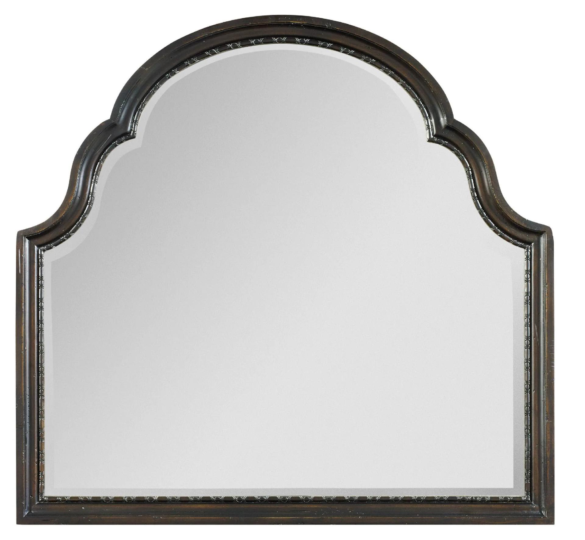 Hooker Furniture Bedroom Treviso Shaped Landscape Mirror