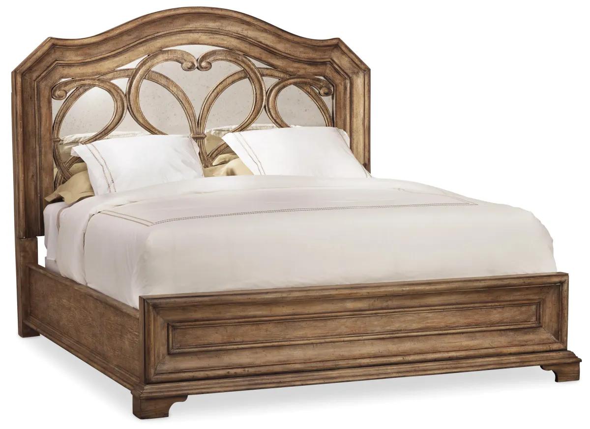Hooker Furniture Bedroom Solana King Mirrored Panel Bed