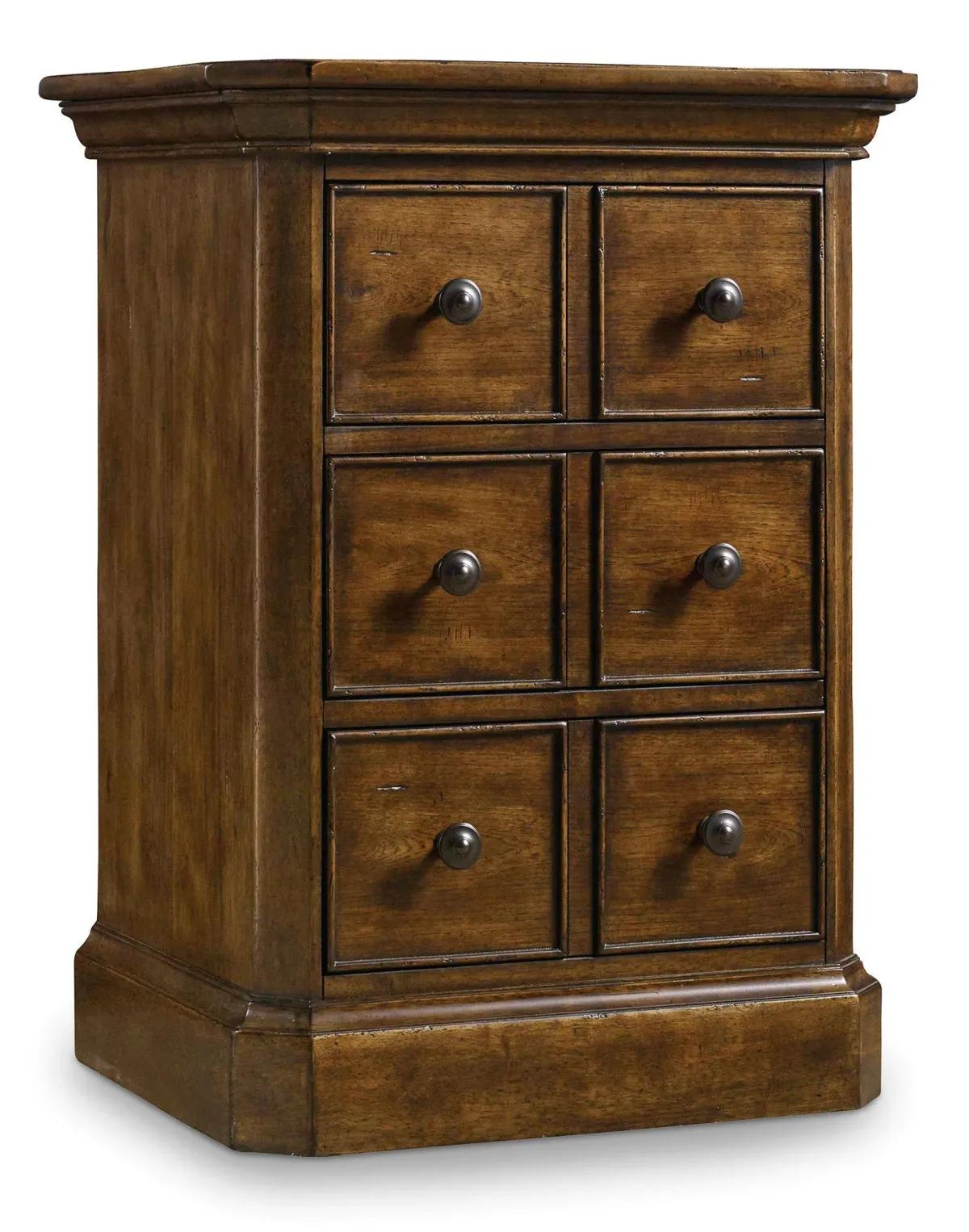 Hooker Furniture Bedroom Archivist Three-Drawer Telephone Table