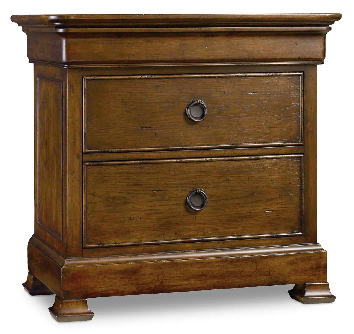 Hooker Furniture Bedroom Archivist Three-Drawer Nightstand
