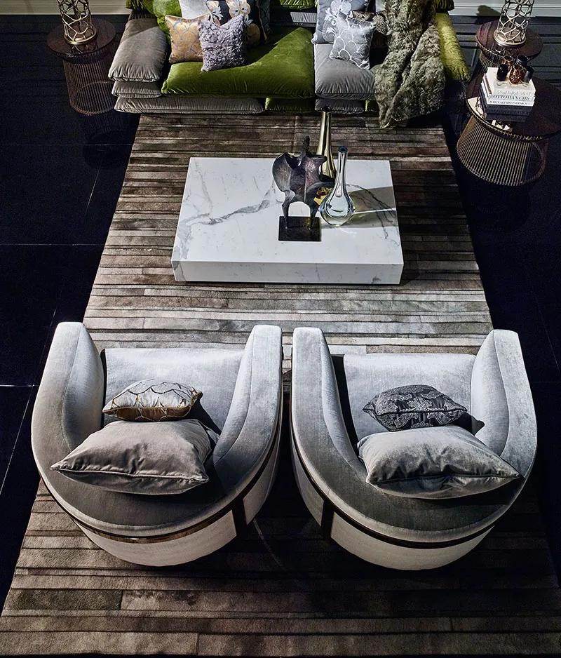 MAHNATTAN round armchair