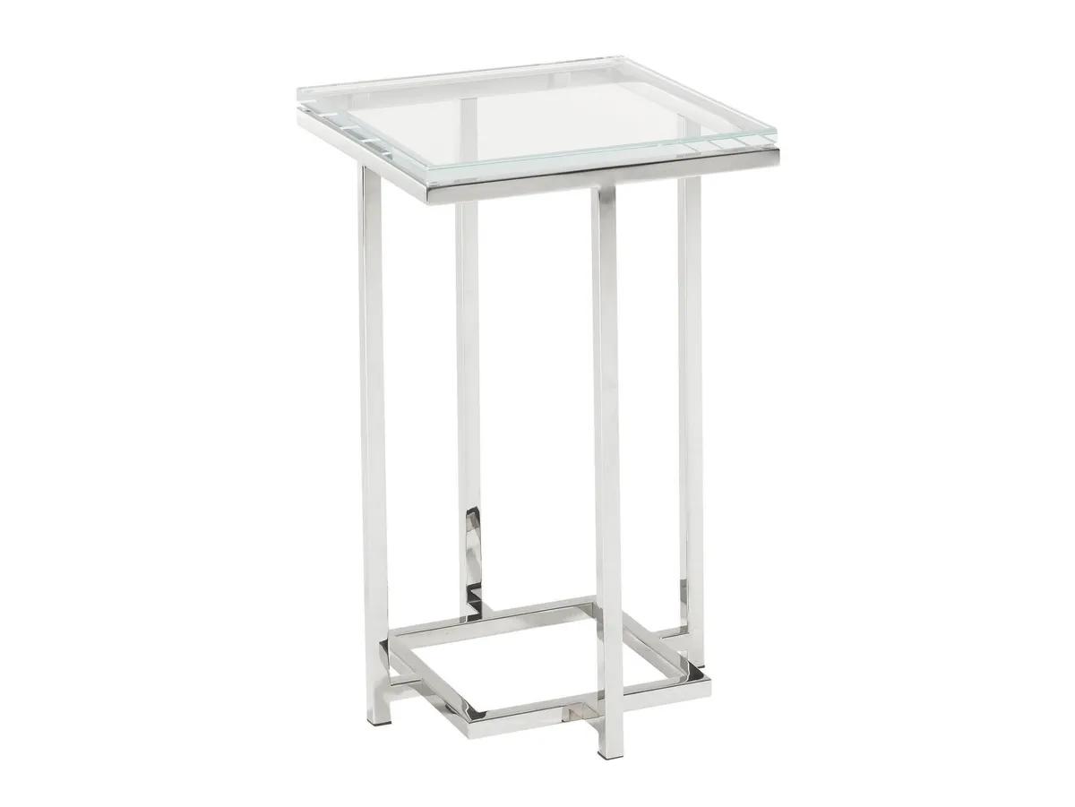 Mirage Stanwyck Glass Top Accent Table