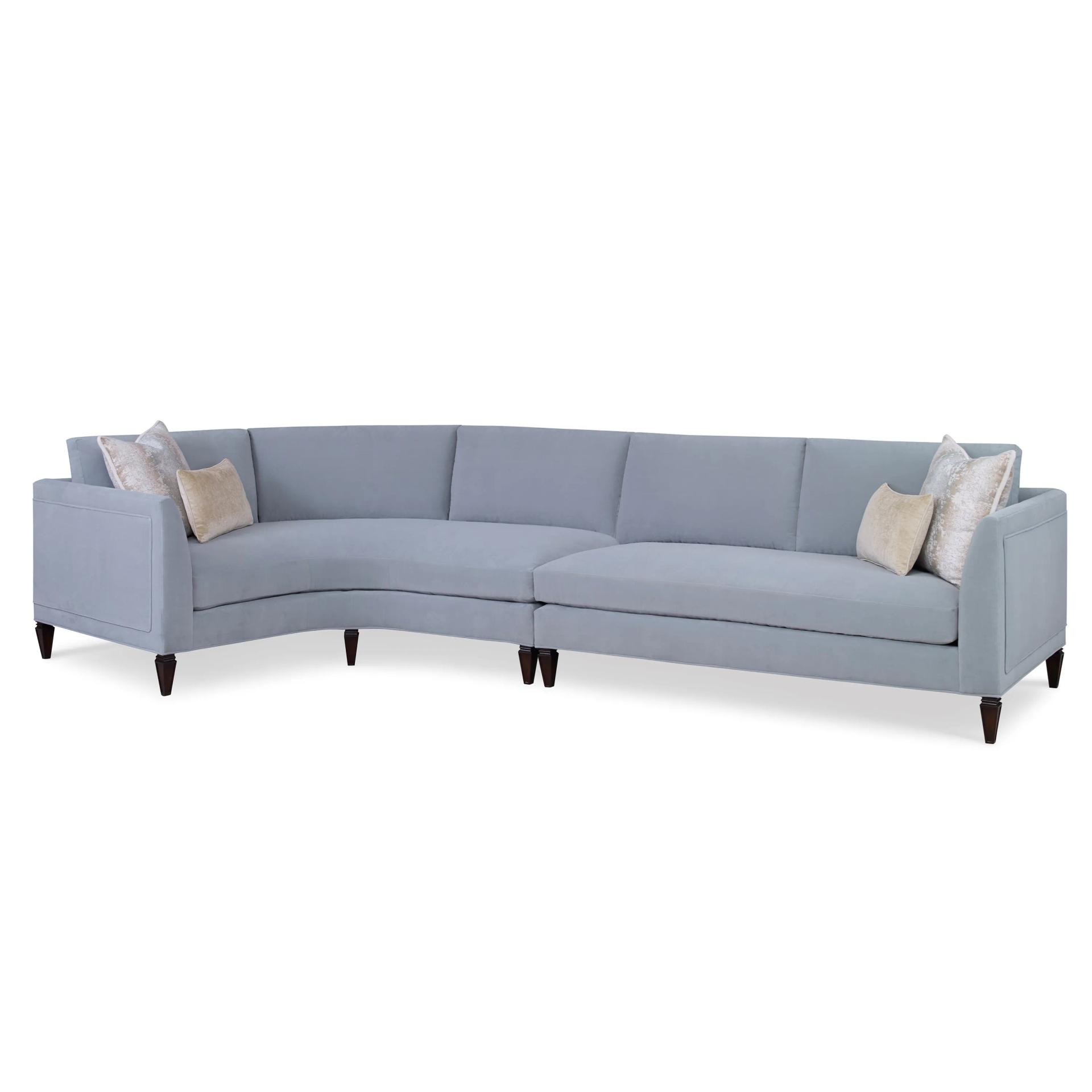 Pillow Talk Right Arm Curved Loveseat