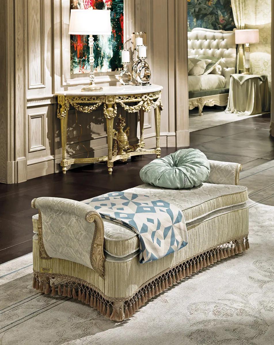 Round Amphora console with marble top