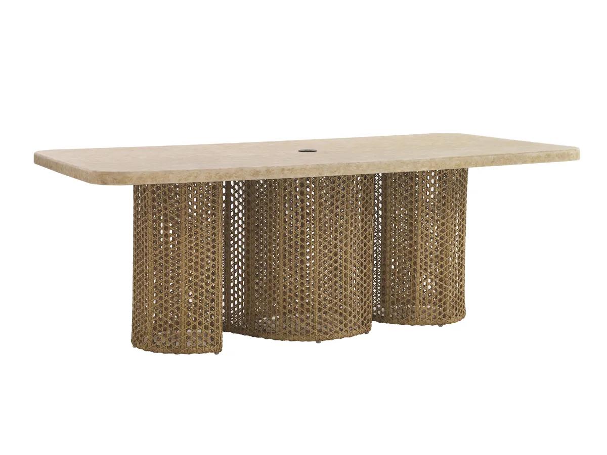 Aviano Dining Table W/Weatherstone Top