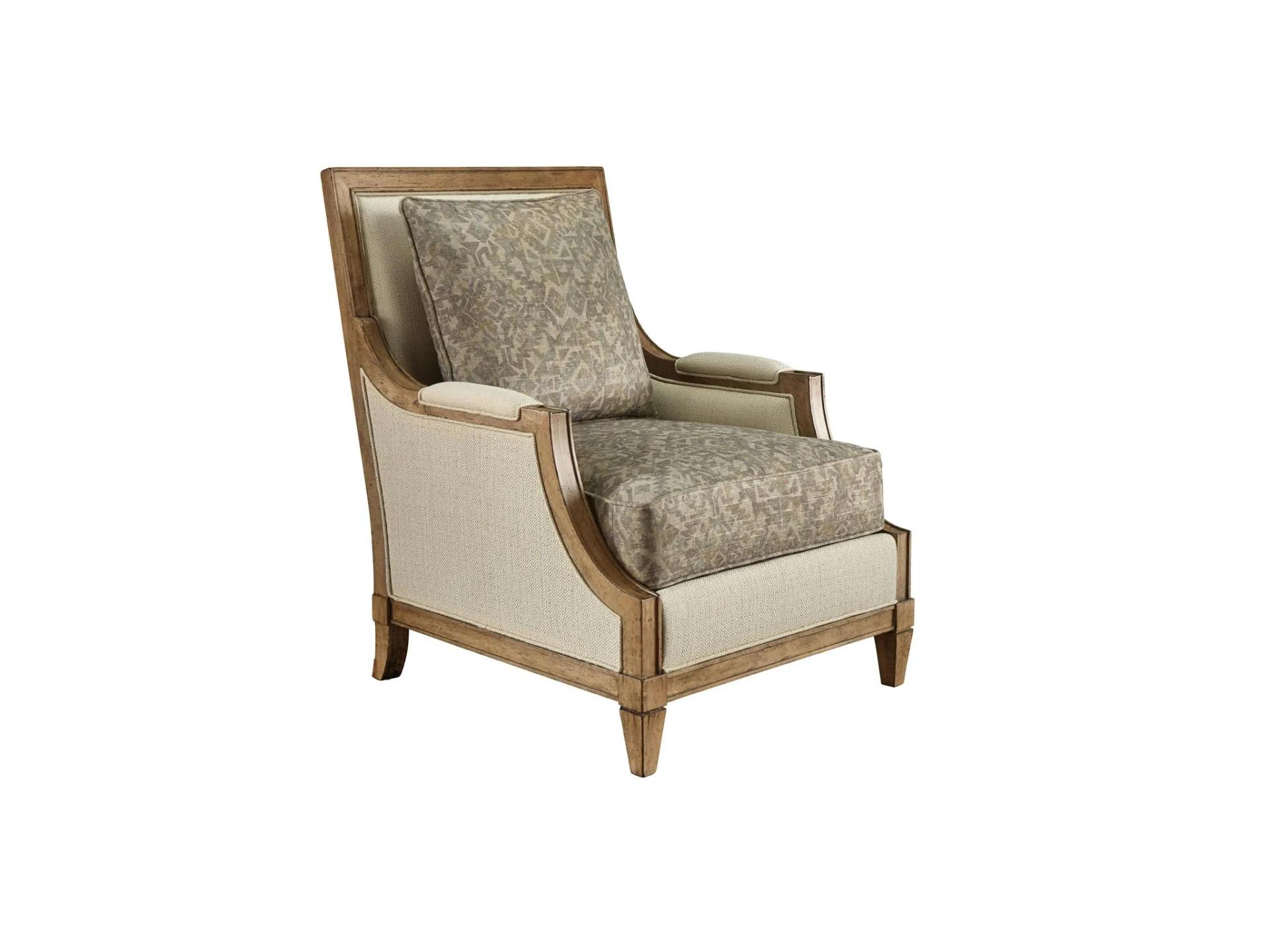 图案后背沙发椅