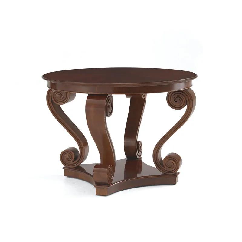 ONE FIFTH SCROLL HALL TABLE - MAHOGANY