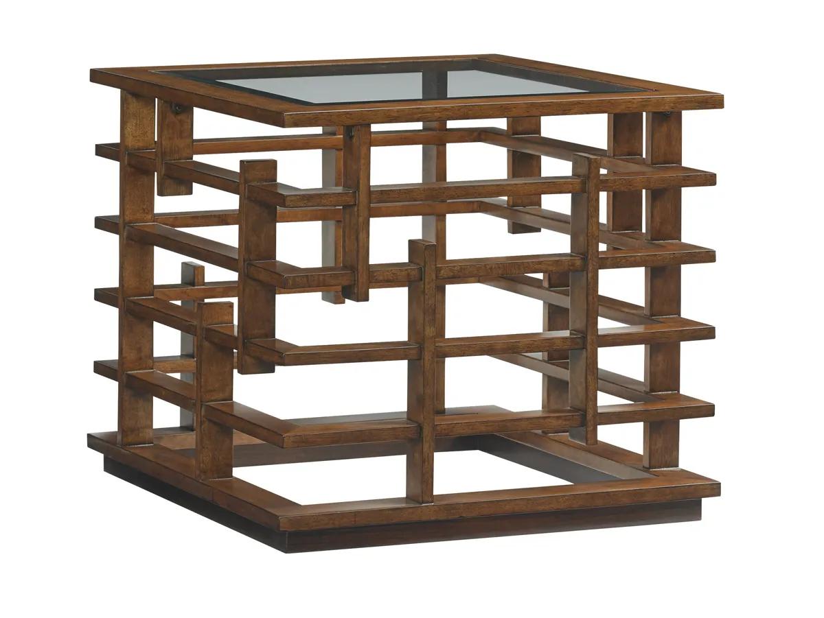 Island Fusion Nobu Square Lamp Table