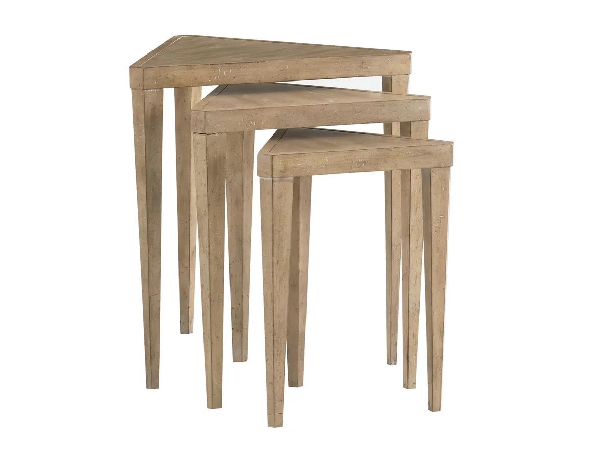 Monterey Sands Cupertino Triangular Nesting Tables
