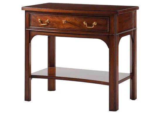 Regency Bow-Front Side Table